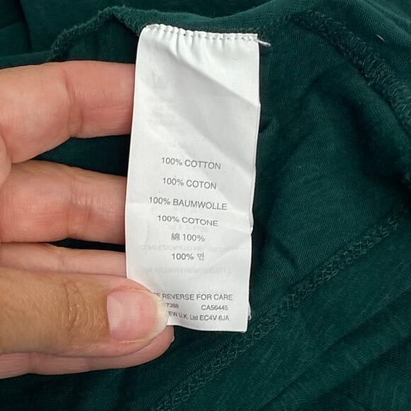 J.Crew Vintage Cotton Green Long Sleeve Shirt Extra Small - Picture 5 of 7